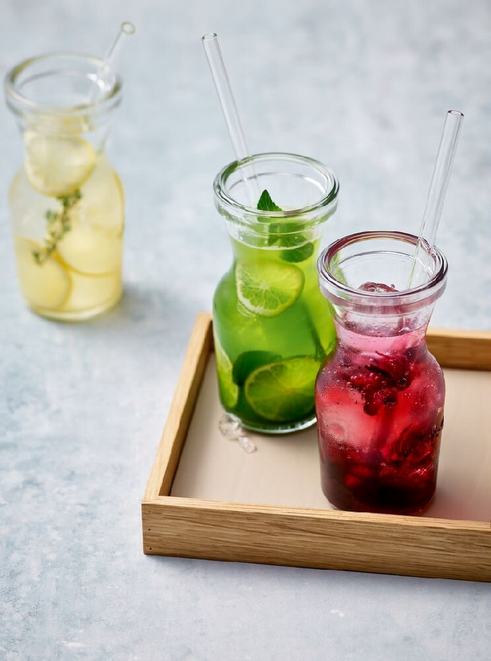 PLAYGROUND STROHHALME / STRAWS - Glasstrohhalm 16cm - (12 Stück)