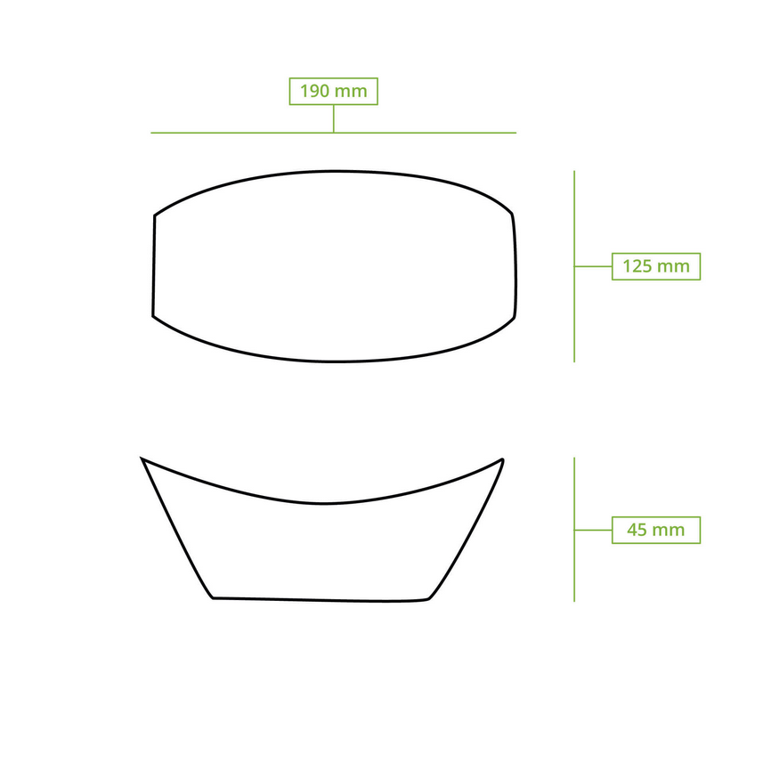 Karton Snack-Schalen, 500ml, braun, 500 Stück (inkl. Lizenzgebühr)