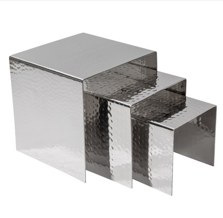 Buffettreppe, Hammerschlag-Optik, Größe XS, 11cm,