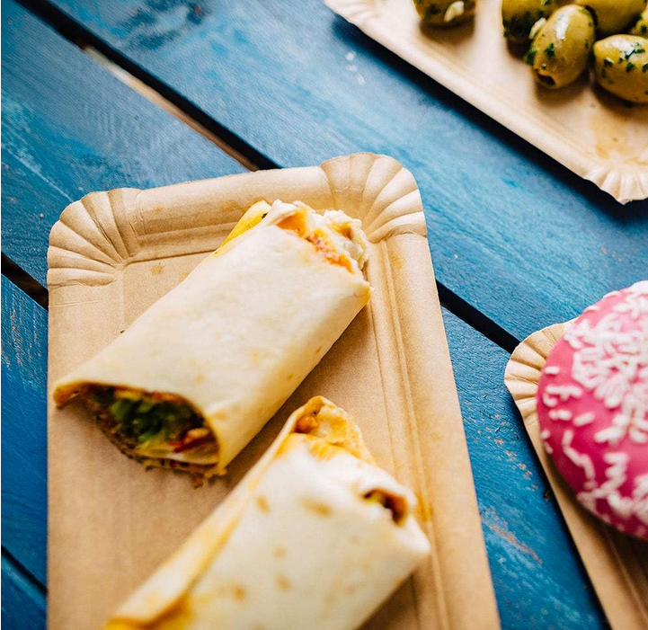 Pappteller, eckig braun, 16x23CM NR.56 1/2 Frischfaser, 1.000 Stk