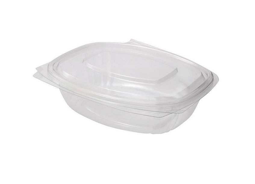 rPet Schale mit Klappdeckel, 750ml, 6 x 50 Stk.