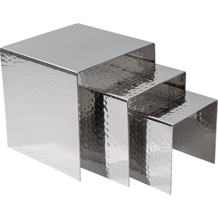 Buffettreppe, Hammerschlag-Optik, Größe XL, 23cm,