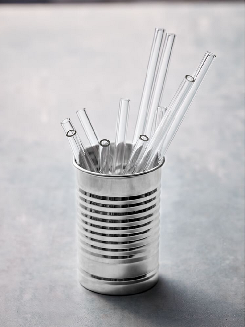 PLAYGROUND STROHHALME / STRAWS - Glasstrohhalm 23cm - (12 Stück)