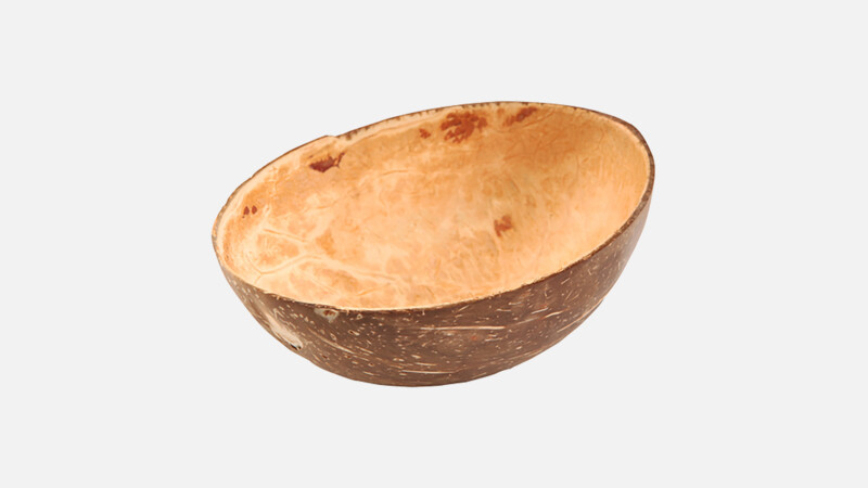 PLAYGROUND Einweggeschirr / Disposables - Kokosnuss-Schälchen oval - (10 Stück)