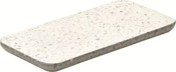 PLAYGROUND TERRAZZO - Platte rechteckig hell 18x9cm - (1 Stück)