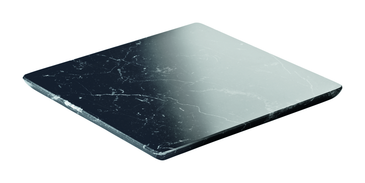 PLAYGROUND Marmor / Marble - Platte quadratisch schwarz 18x18cm - (1 Stück)