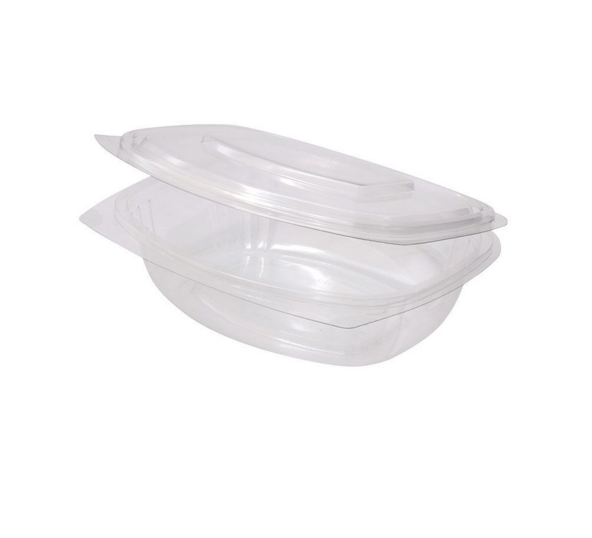 rPet Schale mit Klappdeckel, 750ml, 6 x 50 Stk.