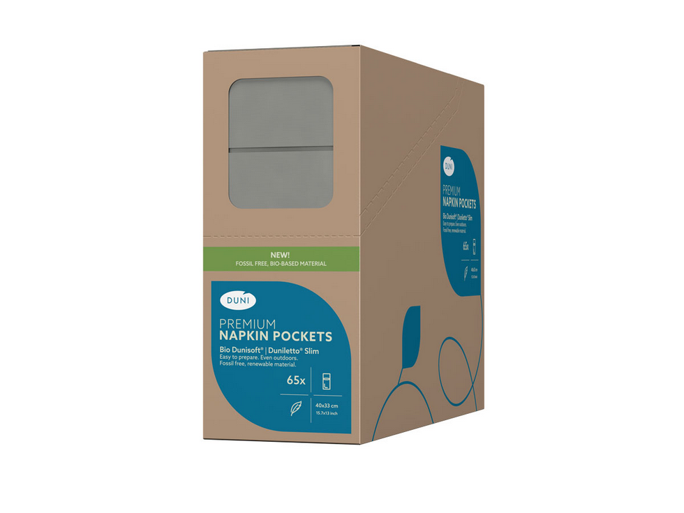 DUNI Bio-Duniletto-Slim 40x33cm granit grey (4x65 Stk.)