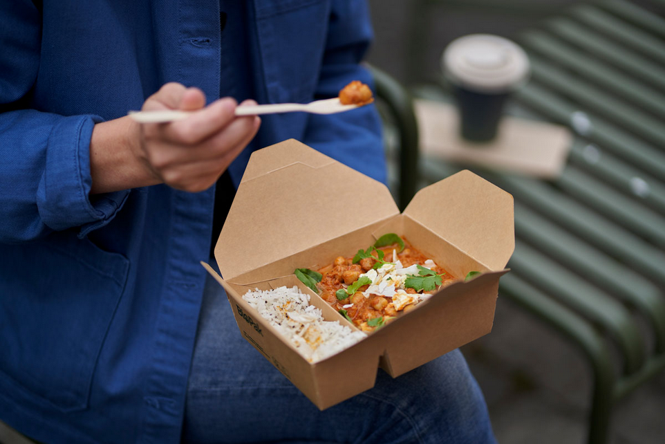 Bio Box 400/480 ml Braun 2-Teilung, 200 St. im Karton