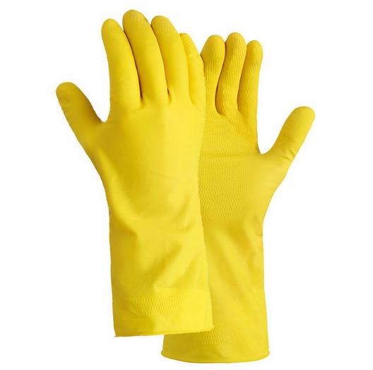 Clean&Clever Allzweck-Handschuh, Latex gelb, 1 Paar, Gr. M