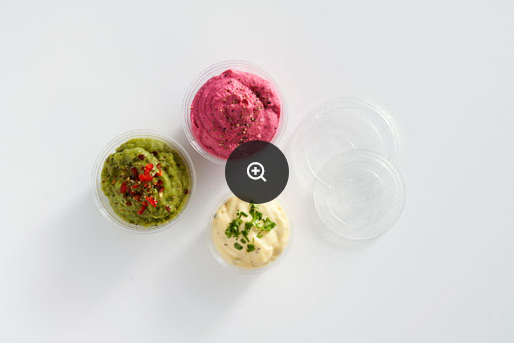 Duni Deckel für Dressingbecher rPET 100ml 2400Stk.