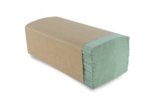 CP Krepp Falthandtuch 1lg grün, 25x23cm, V-Falz, 5000 Stk. je Karton