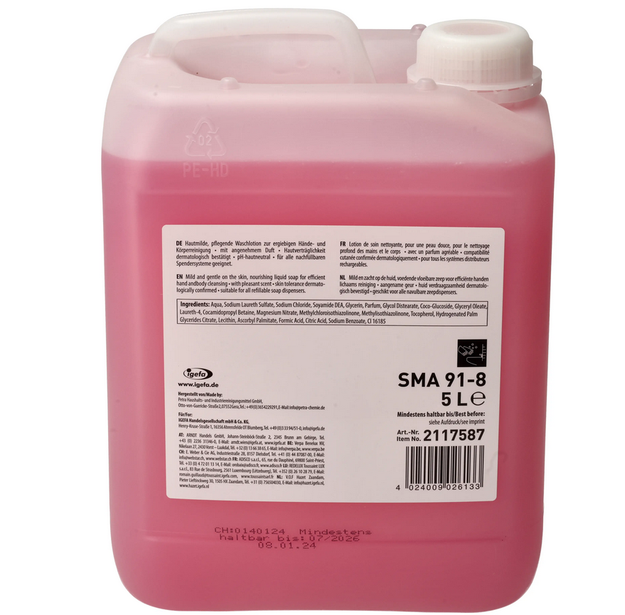 Clean&Clever SMA91-8 Seifencreme rose 5l Kanister