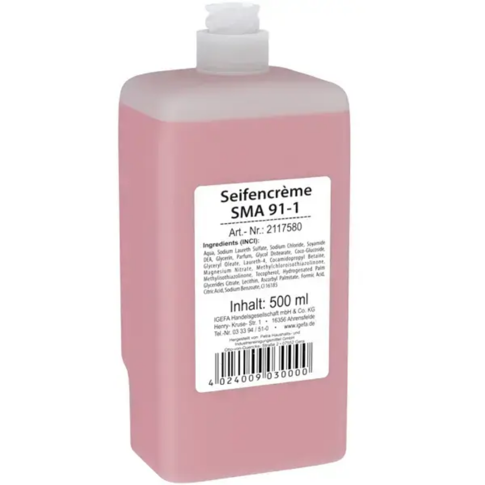 Clean&Clever SMA91-1 Seifencreme rose für Eurospender 12x500ml je Karton