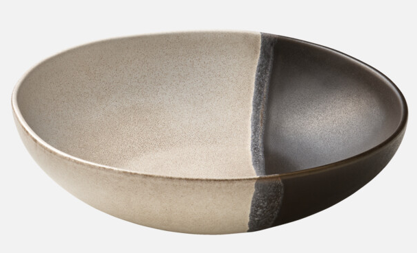 PLAYGROUND SPOTON - Teller tief rund coup schwarz 23cm - (6 Stück)