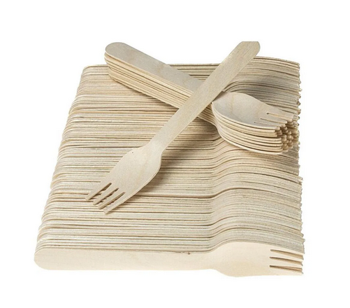 Gabel 160mm, Holz gewachst, 100 Stk.