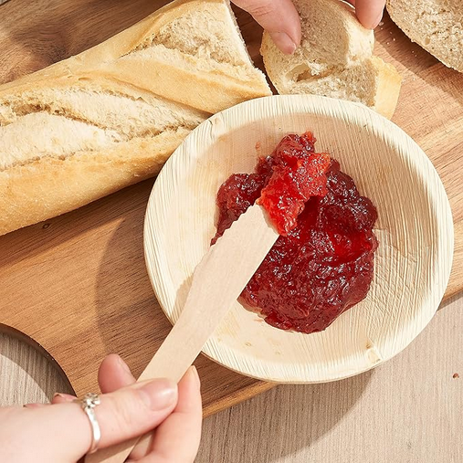 Holz-Messer 160mm, Holz gewachst, 100 Stk.