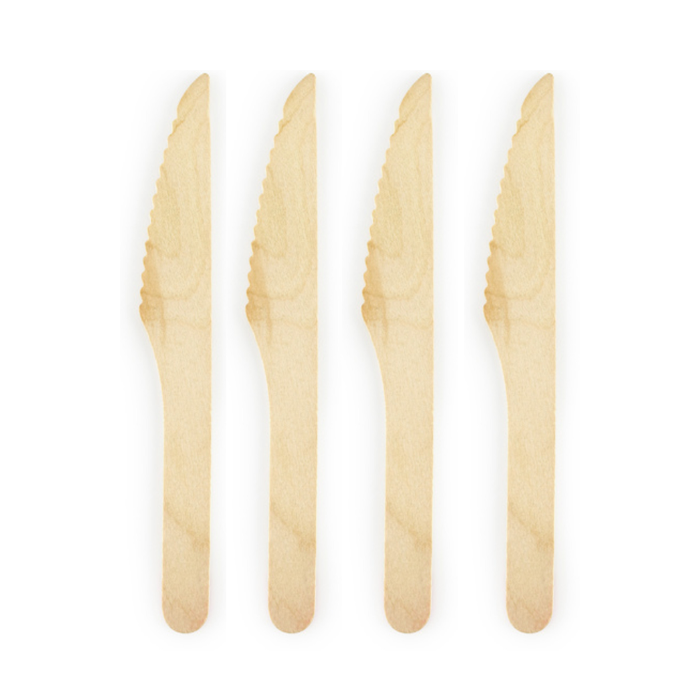 Holz-Messer 160mm, Holz gewachst, 100 Stk.