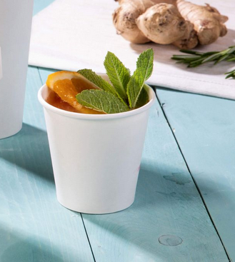 Pappbecher 100 ml, 4 oz, Ø 62 mm, weiß, 1000 Stk. (inkl. Lizenzgebühr u. EWK Abgabe)