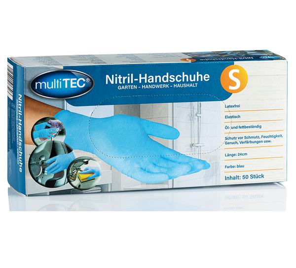 Nitrilhandschuhe blau, S, 100 Stk. je Pack