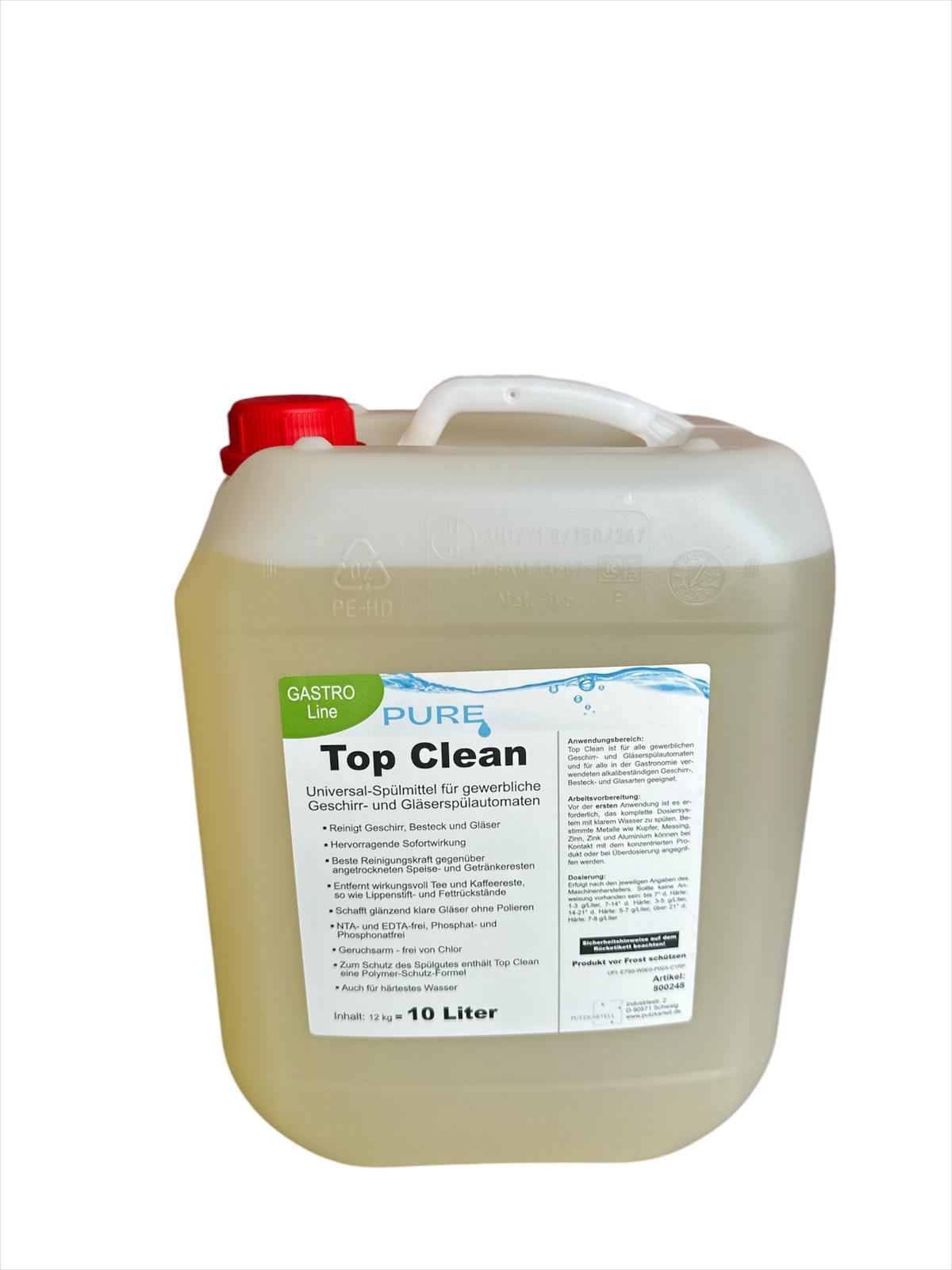 PURE Top Clean, Gläser- und Geschirrmaschinenspülmittel