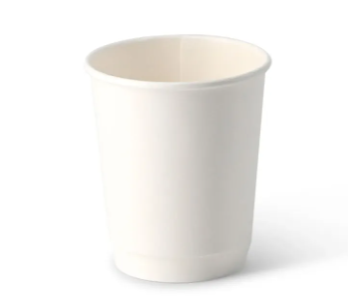 Kaffee to go Becher aus Pappe, doppelwandig, 200 ml / 8 oz, Ø 80 mm, weiß 500 Stk.