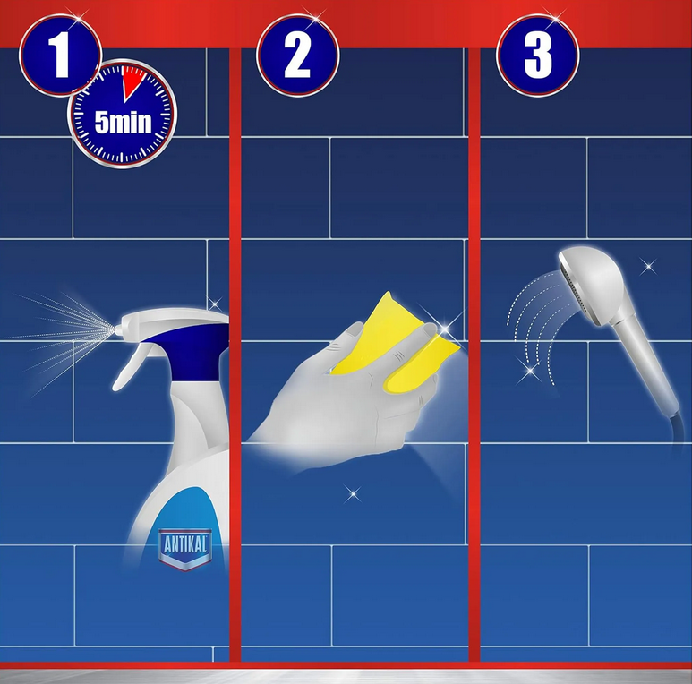 Diversey Cif Professional Badreiniger, 750ml Kalkentferner Sprühflasche