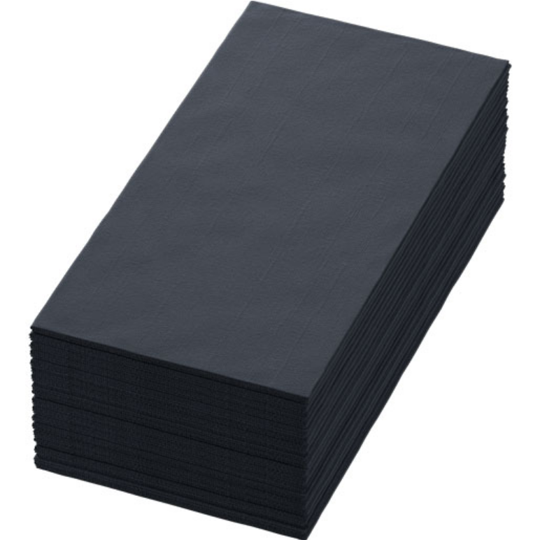 Bio Dunisoft® Serviette 40 x 40 cm Schwarz, 1/8 Falz, 360 St. im Karton