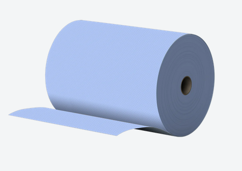 Wischtuch 38x36cm blau, 3-lg, 1.000 Blatt