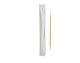 Zahnstocher einzeln verpackt, Holz "pure" rund 6,5 cm, 1.000er Packung