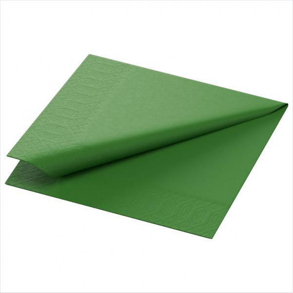 DUNI Zelltuch Serviette 3lg 33x33 cm 1/8 BF. Leaf Green, 4 x 250 Stk.