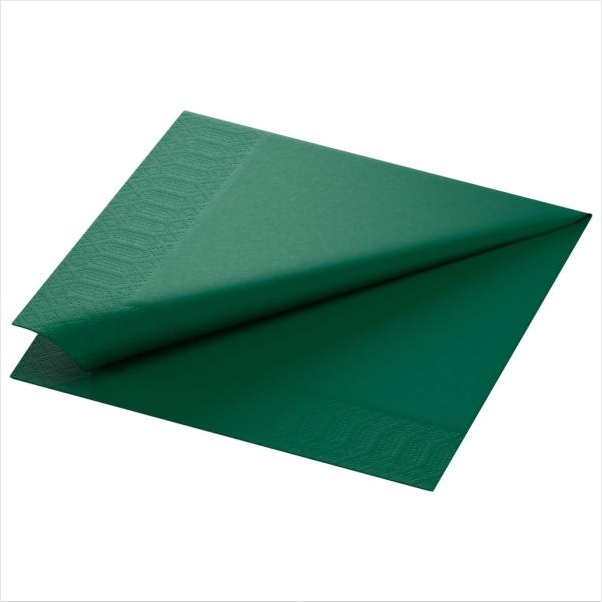 DUNI Zelltuch Serviette 40x40 3lg 1/4 BF. Jägergrün, 4x 250 Stck/Karton