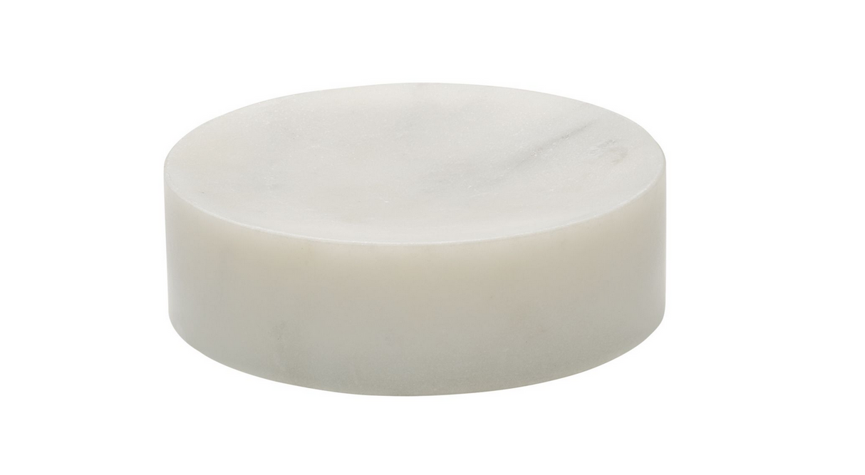 PLAYGROUND Marmor / Marble  - Plateau rund weiß 13cm - (1 Stück)