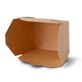 PURE Take-Away Karton mit Faltdeckel braun, 105x64x128 mm, 600ml 500 Stück je Karton ( inkl. Lizenzgebühr u. EWK Abgabe)