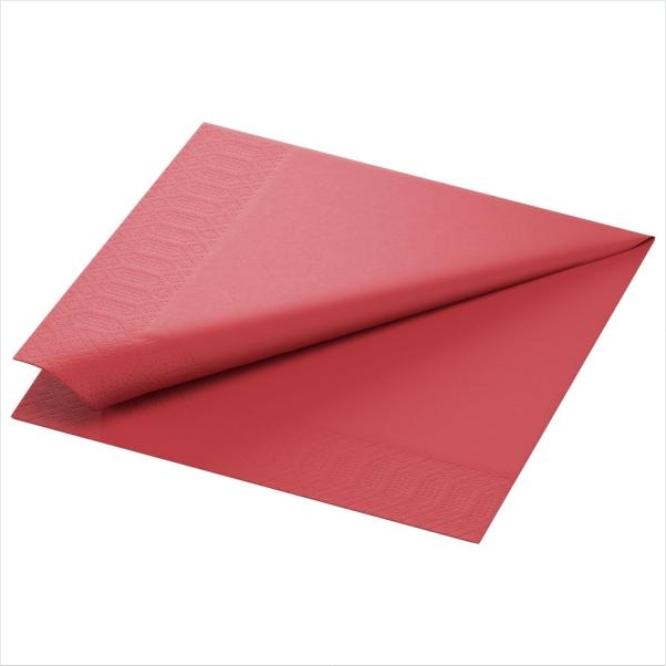DUNI Zelltuch Serviette 40x40 3lg 1/8 BF. Bordeaux, 5 x 250 Stck/Karton