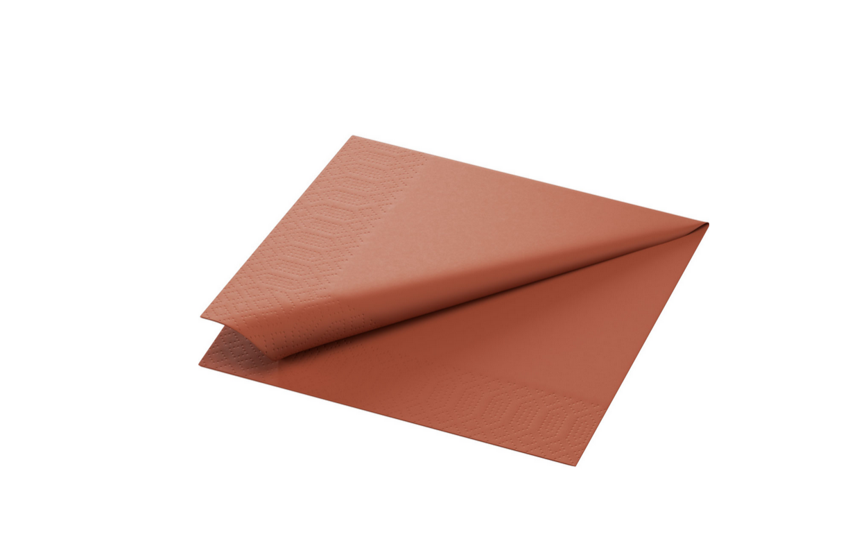 Duni Serviette 33x33 cm 3lg 1/8 BF., Earth Terra 4 x 250Stk.