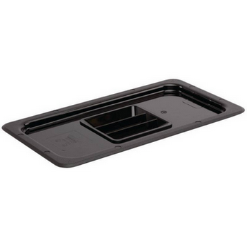 GN Deckel 1/3 Polycarbonat, Deckel mit Griff schwarz 6 Stk.