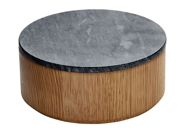 PLAYGROUND Materialmix / Material mix  - Gourmetbowl mit Deckel Eiche 16cm/0.50l - (1 Stück)