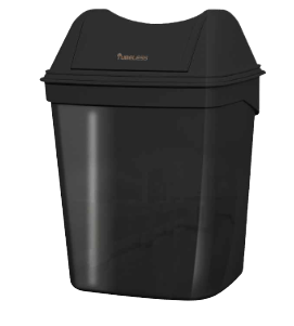 TUBELESS Abfallbehälter (8 Liter), schwarz