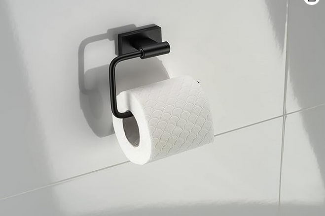 Toilettenpapierhalter, schwarz