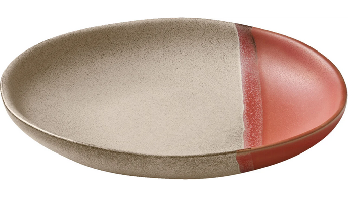 PLAYGROUND SPOTON  - Teller flach rund coup koralle 23cm - (6 Stück)