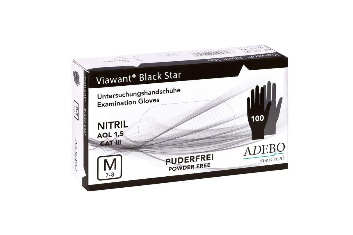 Nitrilhandschuhe schwarz M 100 Stk