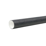 Premium Papier Trinkhalme 22cm, Ø 0,8 cm, schwarz, 5000 Stück je Karton