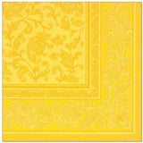 Papstar Servietten, gelb "ROYAL Collection" 1/4-Falz 40 x 40 cm, 50 Stück